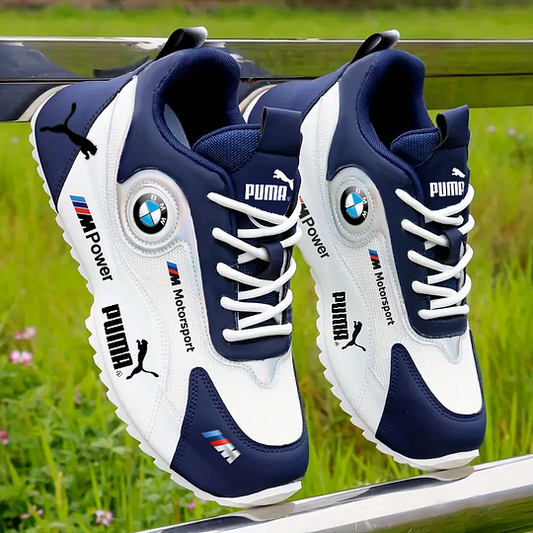 Új, légáteresztő férfi sportcipők a BMW-től és a PUMA-tól 2025-től