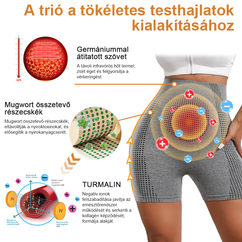 [ ⭐ utánvétel (COD) ⭐ ]KirpteTM Mikrovibrációs masszázs modul jégselyemion ionszálas javító rövidnadrág 💎
