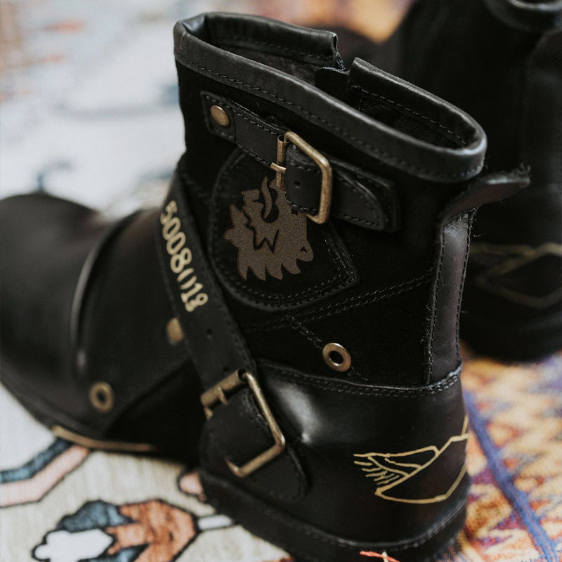 Legjobb ajándék - férfi bőr csizma western cowboy stílusban