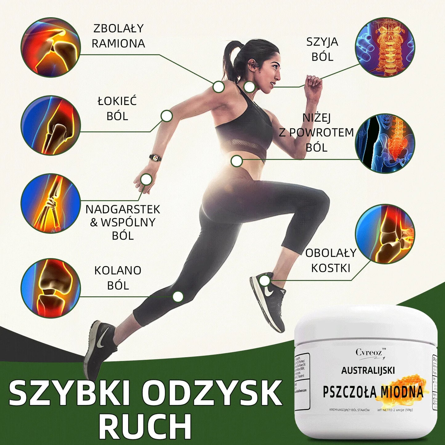 🚩🚩AUSTRALIAN HONEY BEE TRUISON CVREOZTM KREMAS SKAUSMUI MALŠINTI IR KAULŲ GIJIMUI (🐝 RIBOTO LAIKO NUOLAIDA PASKUTINĖMS 30 MINUČIŲ 💥)