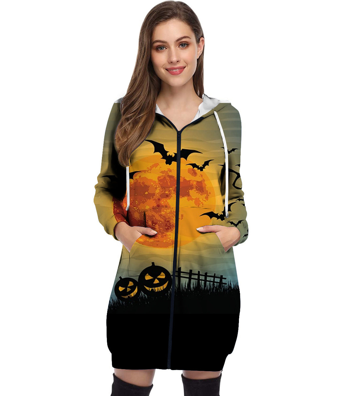 Halloween mintás kabát 2022