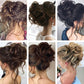 Scrunchie hosszabbítók rendetlen göndör kontyban