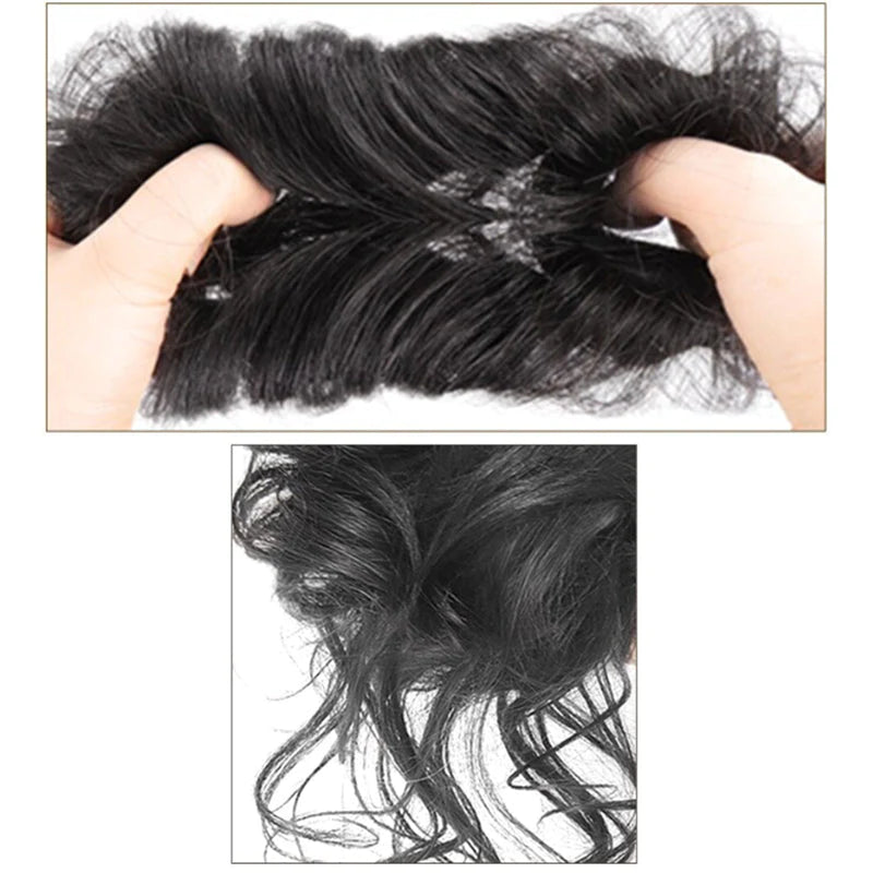 Scrunchie hosszabbítók rendetlen göndör kontyban