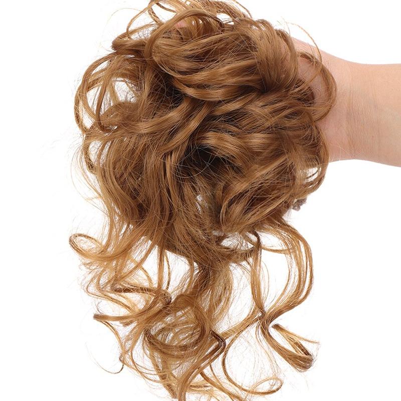 Scrunchie hosszabbítók rendetlen göndör kontyban